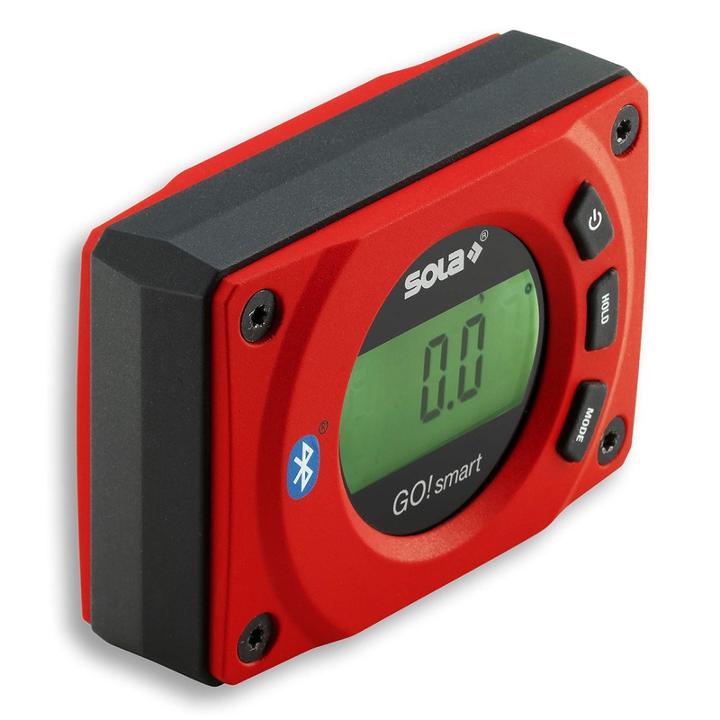 SOLA GO! Smart Digital Pocket Level with Bluetooth, Magnetic 3-Inch