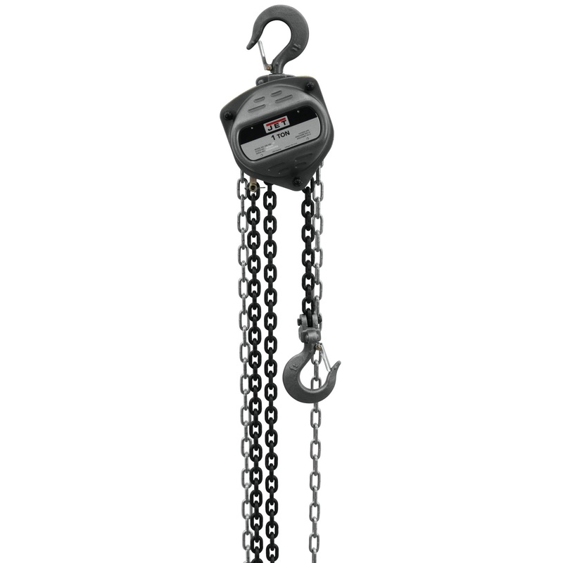 [ USED ]JET 1-Ton Hand Chain Hoist, 20' Lift (Model S90-100-20)