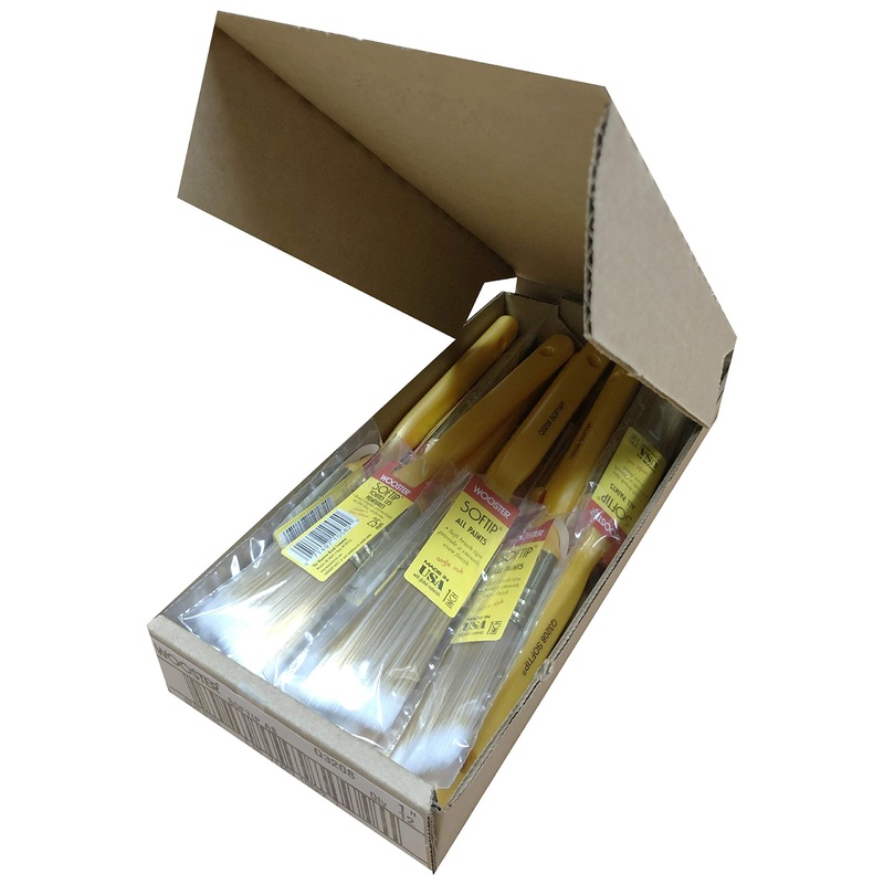 Wooster Brush Q3208-1 Softip Angle Sash Paintbrush, Pack of 12