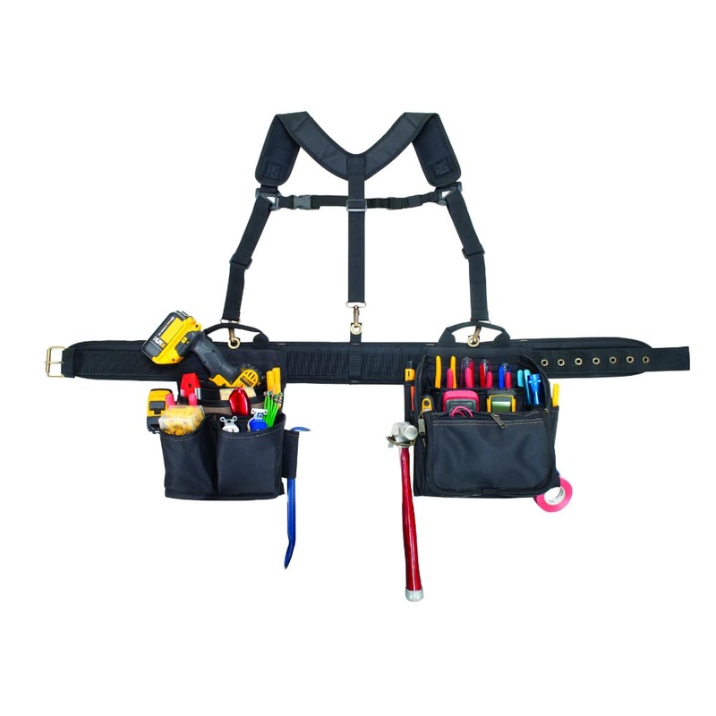 CLC Custom Leathercraft 1608 Electrician's Comfort Lift Combo Tool Belt, 28 Pocket,Black