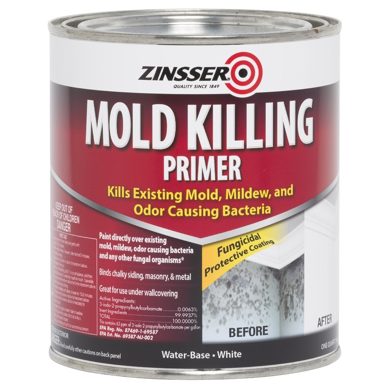 qt Zinsser 276087 White Zinsser, Mold Killing Primer Water-Based Mold Killing Primer