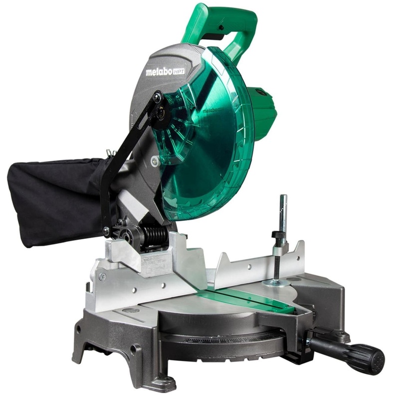 [ USED ]Metabo HPT 10-Inch Compound Miter Saw, 15-Amp Power Saw with Large 10-Inch Table, Precision Miter Angles, Single Bevel 0-45, 24T TCT Blade, Positive Stops, Lightweight Design, C10FCGS