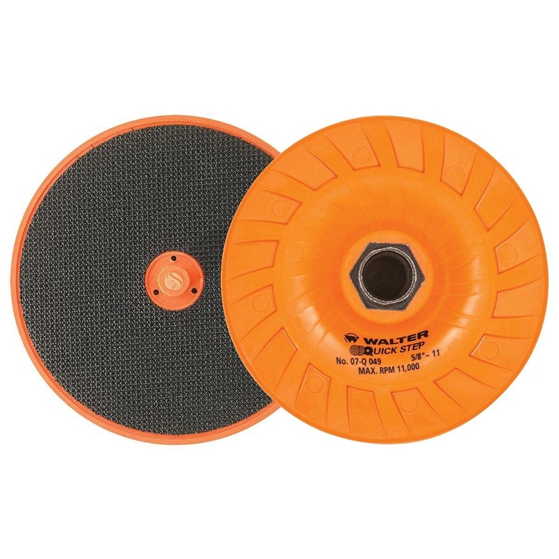 Walter Surface Technologies 07Q049 Quick-Step Backing Pad - Grinding Wheel Pads