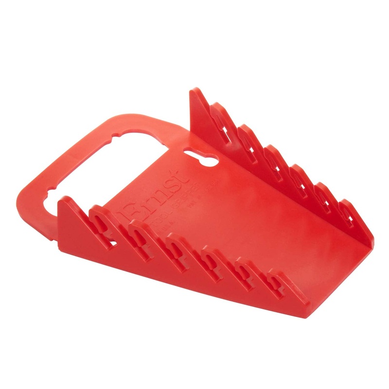 Ernst Manufacturing 5044-Red Gripper Wrench Organizer, 6 Tool, Red