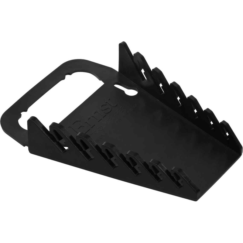 Ernst Manufacturing 5045 Gripper Wrench Organizer, 6 Tool, Black