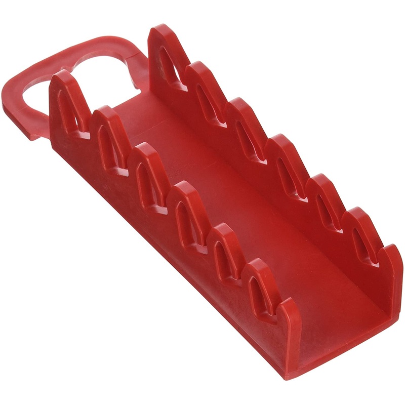 Ernst Manufacturing 6-Tool Screwdriver Gripper - Screwdriver Holder in Vibrant Red (Model 5306) for Portable, Wall-Mount or Pegboard Storage of Screwdriver Set