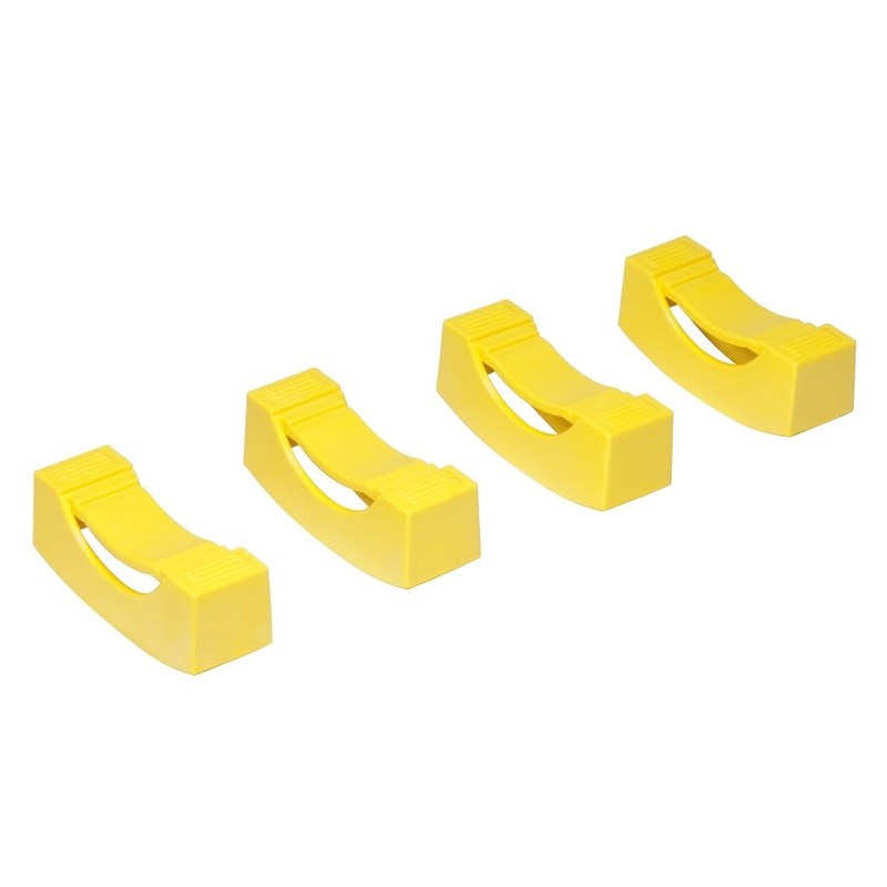 Ernst Manufacturing 964 Jack Stand Covers, Set of 4, Yellow