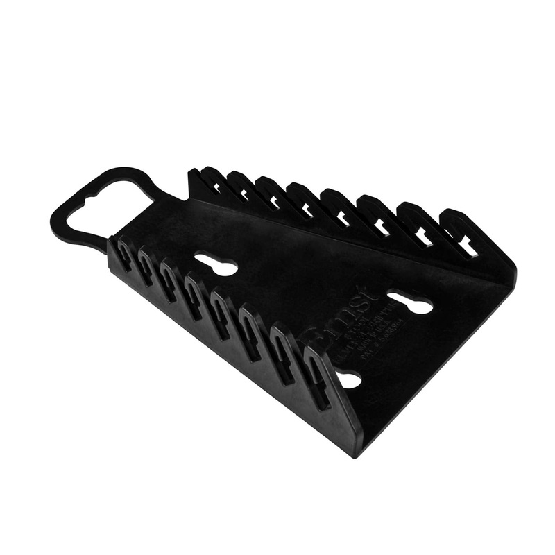 Ernst Manufacturing Gripper Reverse Wrench Organizer, 8 Tool, Black
