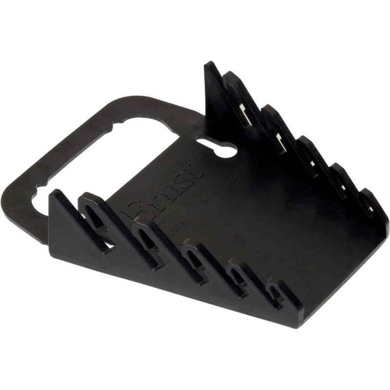 Ernst Manufacturing Gripper Wrench Organizer, 5 Tool, Black