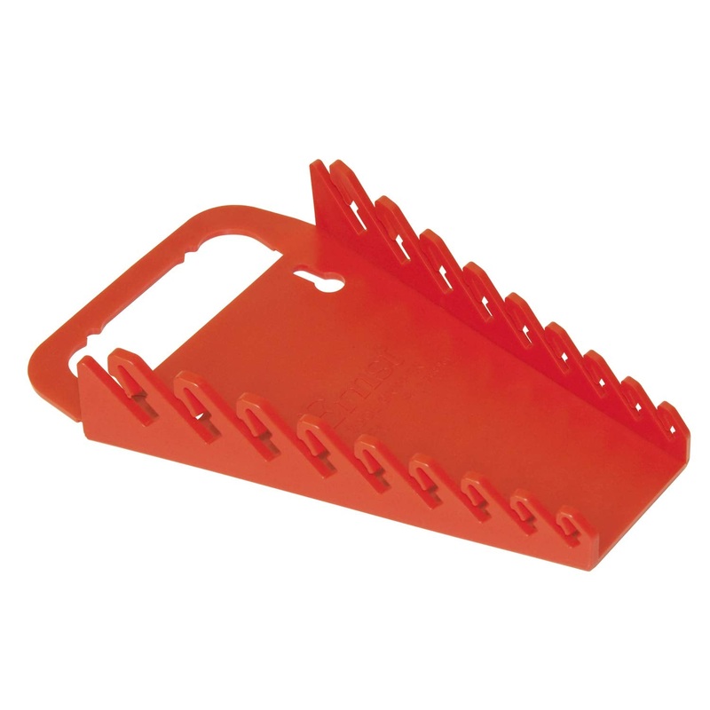 Ernst Manufacturing Gripper Wrench Organizer, 9 Tool, Red