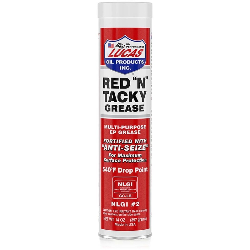 Lucas Oil 10005 Red N Tacky Grease - 14 Ounce Cartridge