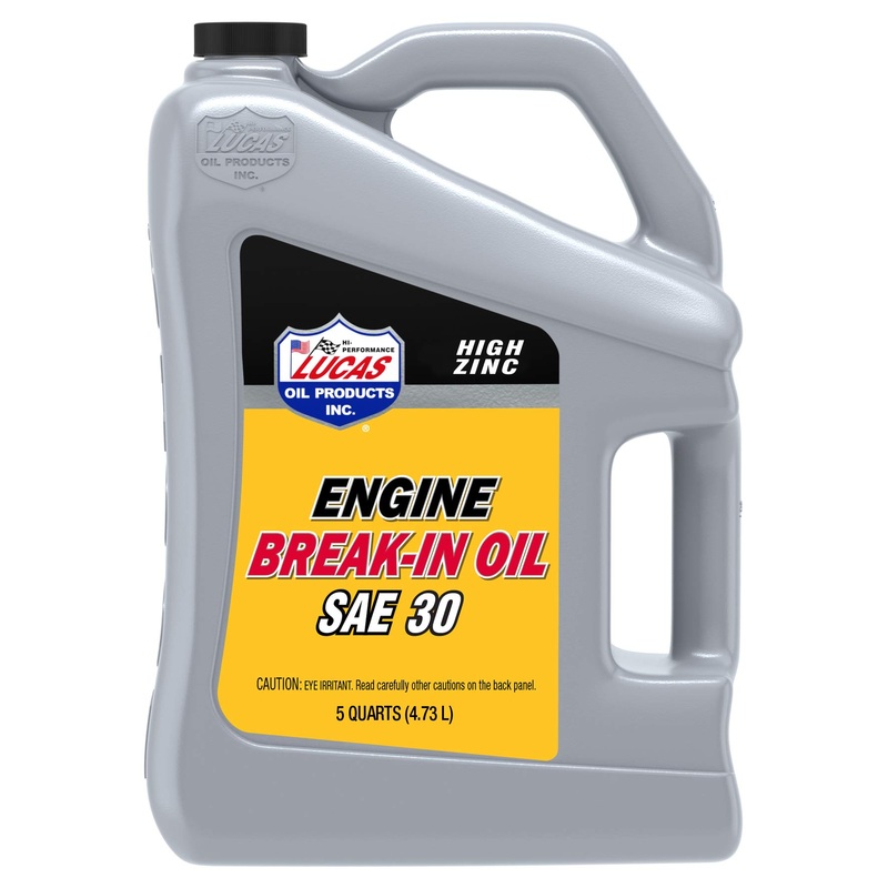Lucas Oil 10631 SAE 30 Racing Engine Break-in Oil - 5 Quart