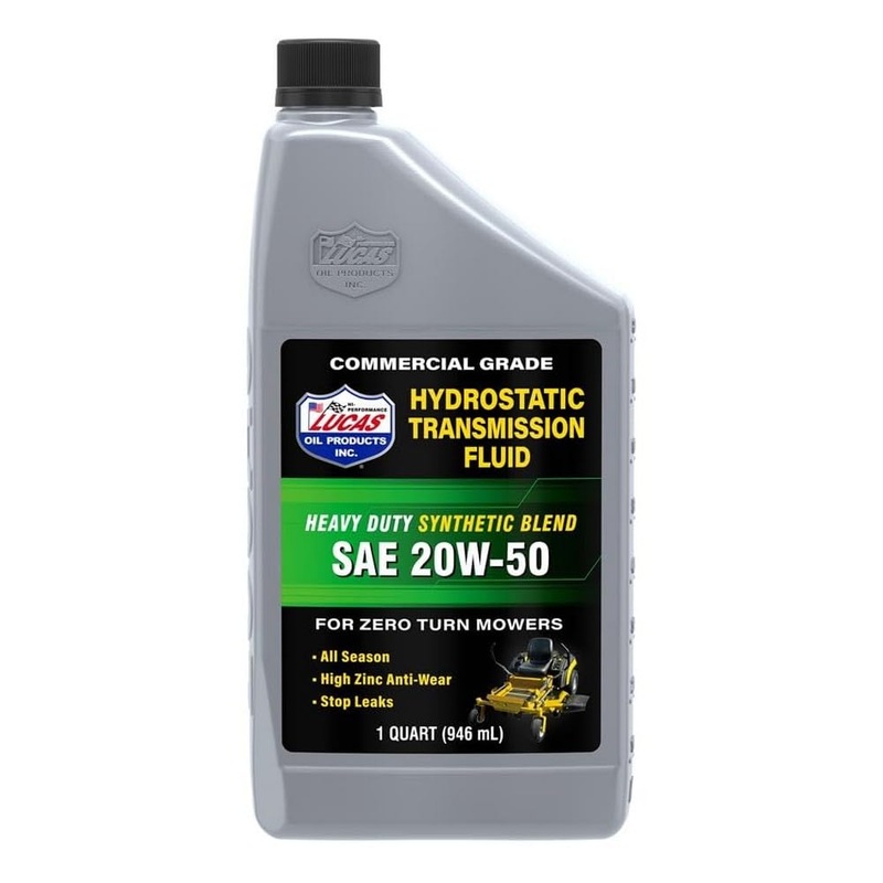 Lucas Oil 11300 Synthetic Blend SAE 20W-50 Hydrostatic Transmission Fluid - 1 Quart