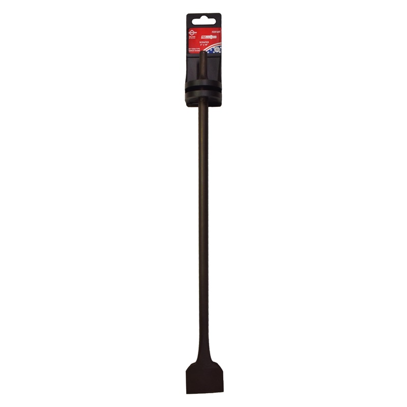 Mayhew Tools 32016HT Pneumatic Scraper, 2" x 18" Hang Tag, Black Oxide Finish