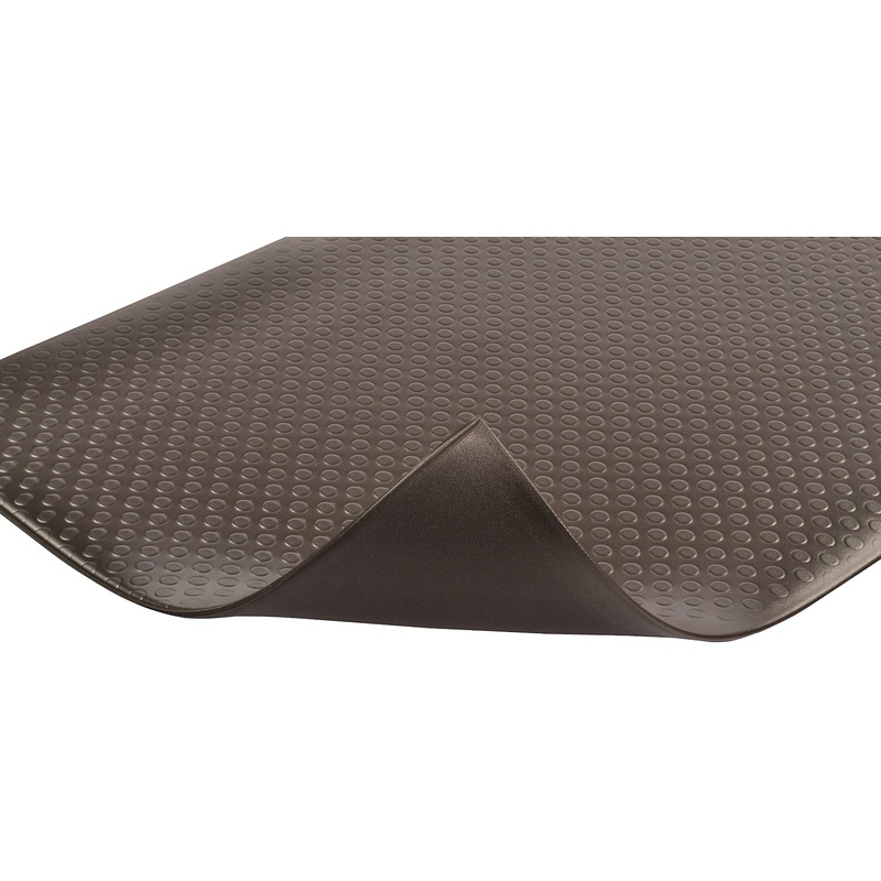 Notrax 417 Bubble Sof-Tred with Dyna-Shield 3' x 5' x 1/2" Anti Fatigue Mat, Slip Resistant Bubble Textured Surface, Ideal for Industrial and Commercial Workplaces, Black, 417S0035BL