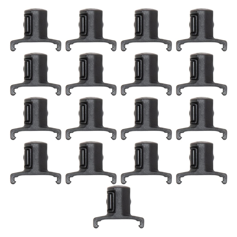 Ernst Manufacturing ERN8442 1/2 Inch Drive Dura-Pro Twist Lock Socket Clips  15-Pack | Fits on Ernst Rail Socket Organizers | Holds Sockets Securely with Twist-Lock Mechanism | 96 Size Labels Include