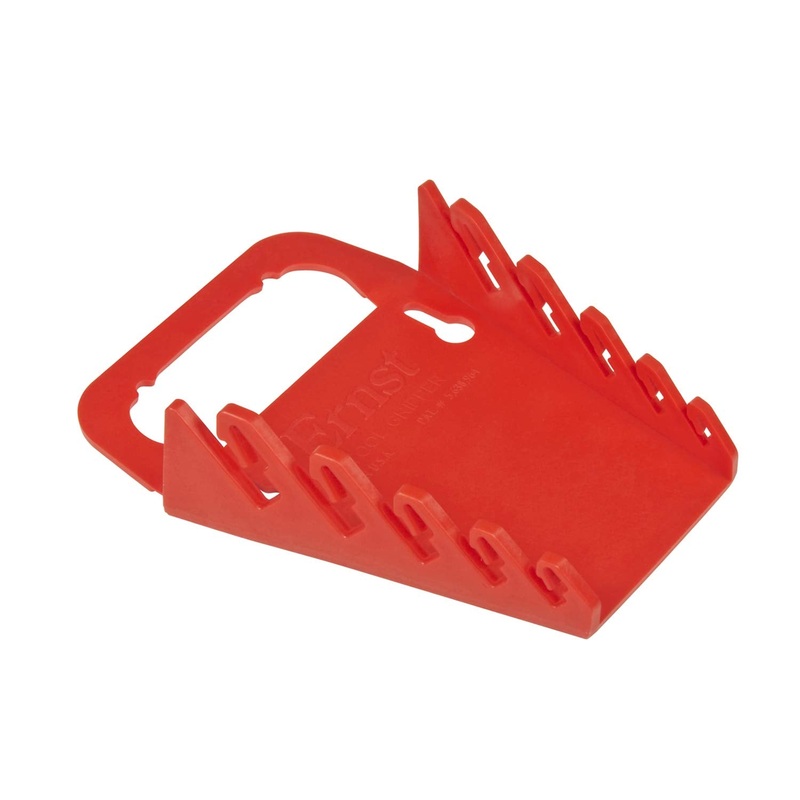 Ernst Manufacturing Gripper Wrench Organizer, 5 Tool, Red