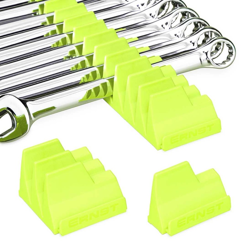 Ernst Manufacturing Wrench Pro - Modular Wrench Organizer for 40 Wrenches (Hi-Viz) - Made in the USA
