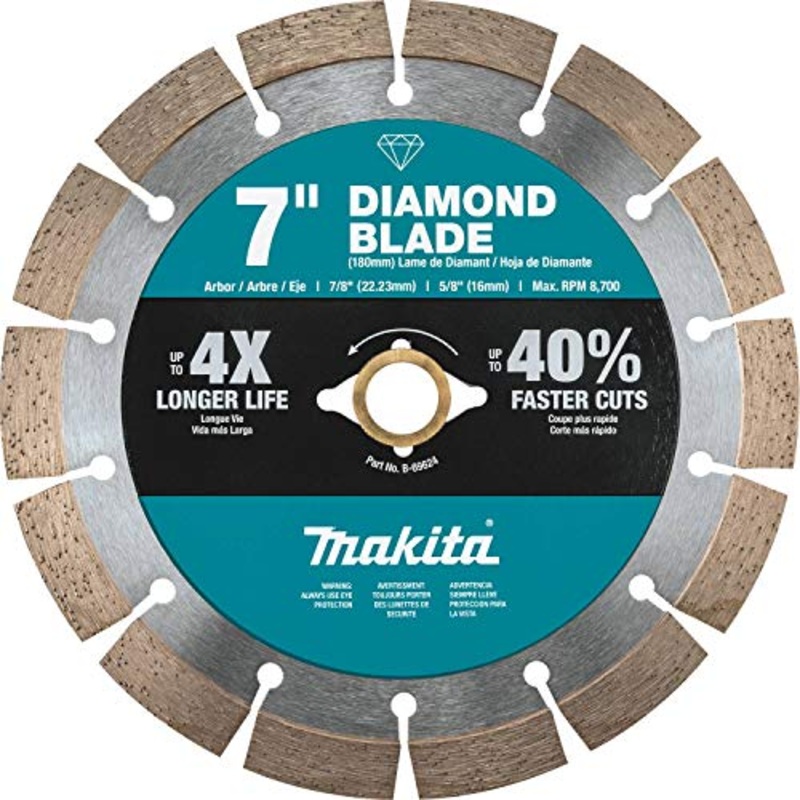 Makita 7" Diamond Blade, Segmented, General Purpose