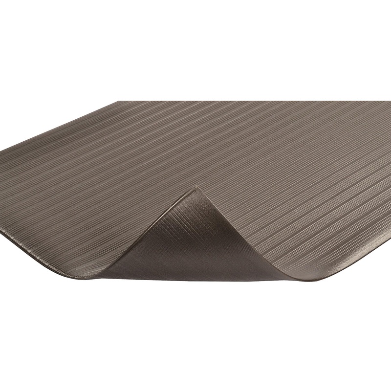 Notrax 410 Airug 2' x 3' x 5/8" Anti Fatigue Mat, Enhanced Slip Resistance with Beveled Edges and Ribbed Surface, Ideal for Industrial and Commercial Workplaces, Black, 410S0523BL