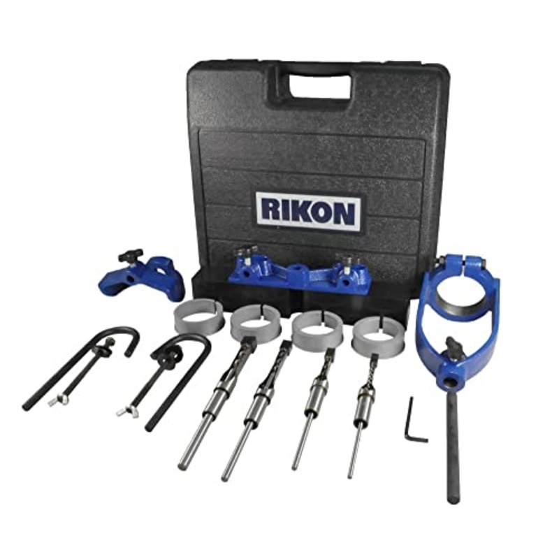 RIKON Morticing Attachment with Chisels Fits 13 In., 17 In., 20 In., 34 In. Drill Presses