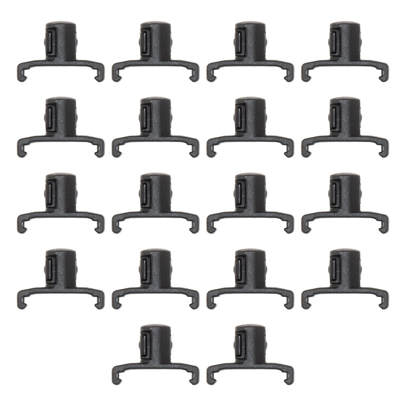 Ernst Manufacturing 3/8-Inch Dura-Pro Twist Lock Socket Clips, 15-Pack, Black - 8441