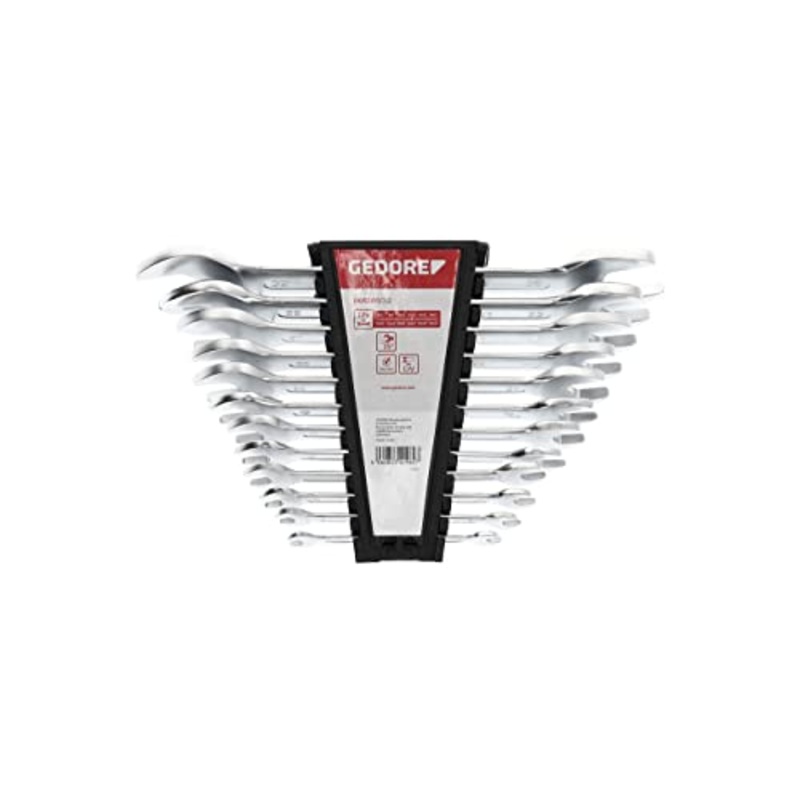 GEDORE-R05105012 RED Open ended spanner set size6-32mm 12pcs