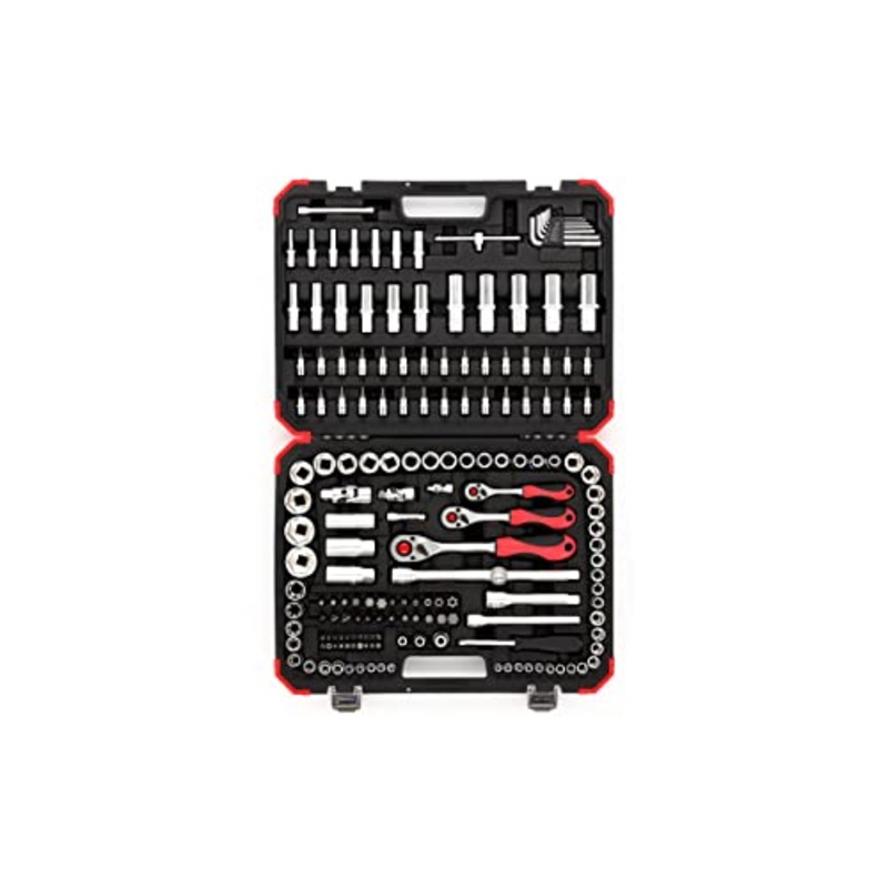 Gedore R45603172 172 Socket Set, 172 Pieces in Case, 1/2-inch 3/8" and 1/4" Sockets and Bits