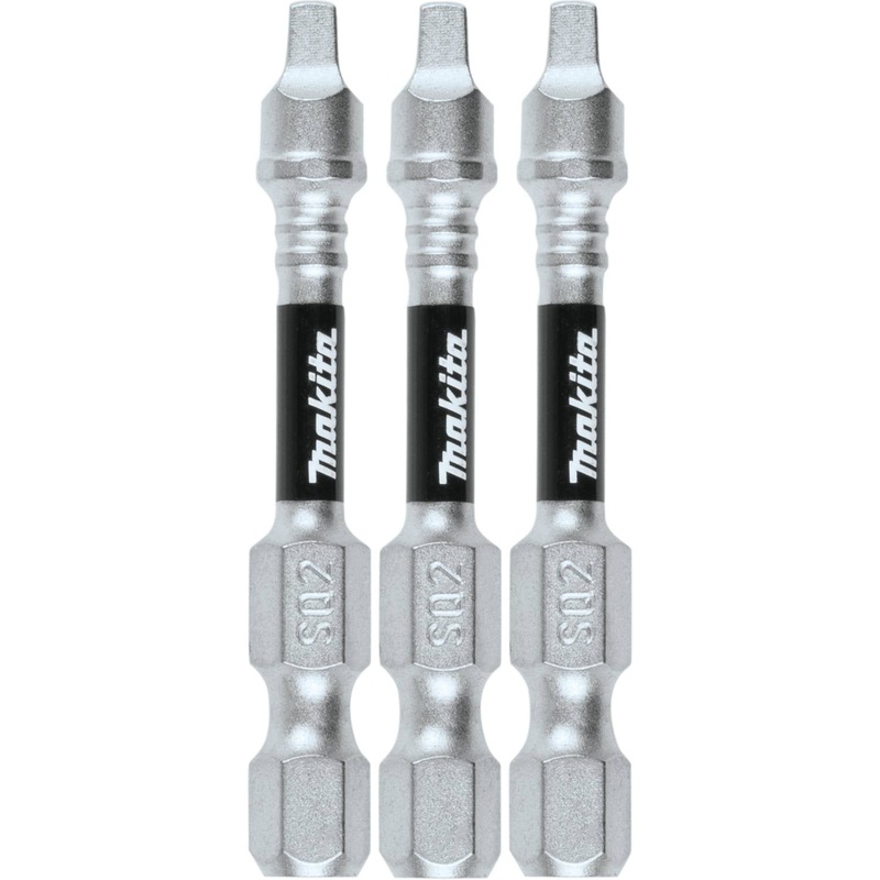 Makita E-00804 - Impact XPS #2 Square 2" Power Bit, 3/pk