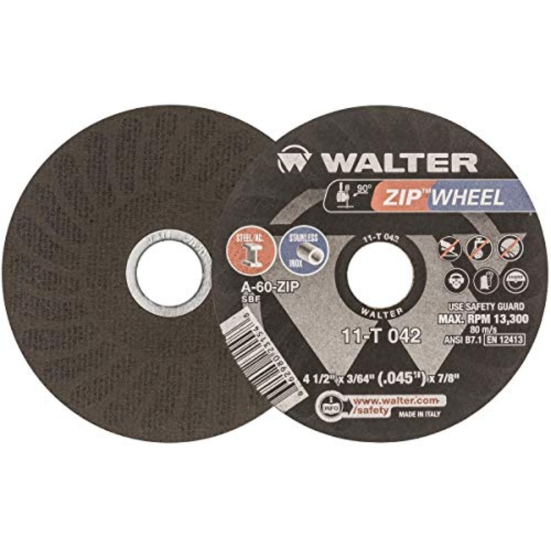 Walter Surface Technologies Zip Wheel Cut-Off Wheel Cutting Disc