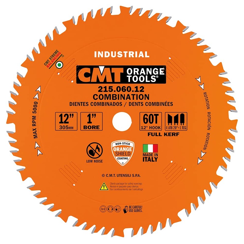 CMT 12" Combination Circular Saw Blade