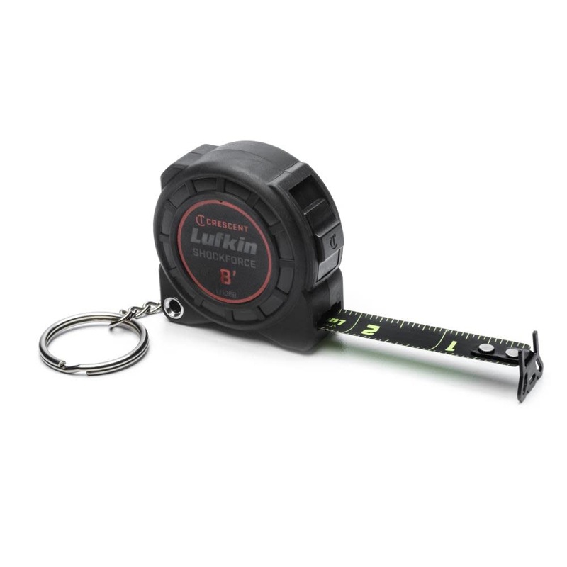 Crescent Lufkin 1/2 In. x 8' Shockforce Nite Eye Tape Measure Key Chain