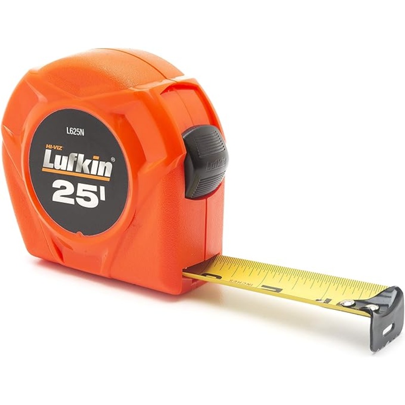 Crescent Lufkin 25' x 1" Hi-Viz Orange Tape Measure
