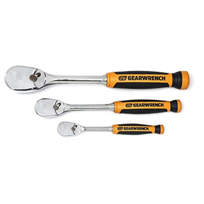 GEARWRENCH Drive Tooth Full Polish Flex-Head RATCHET Set