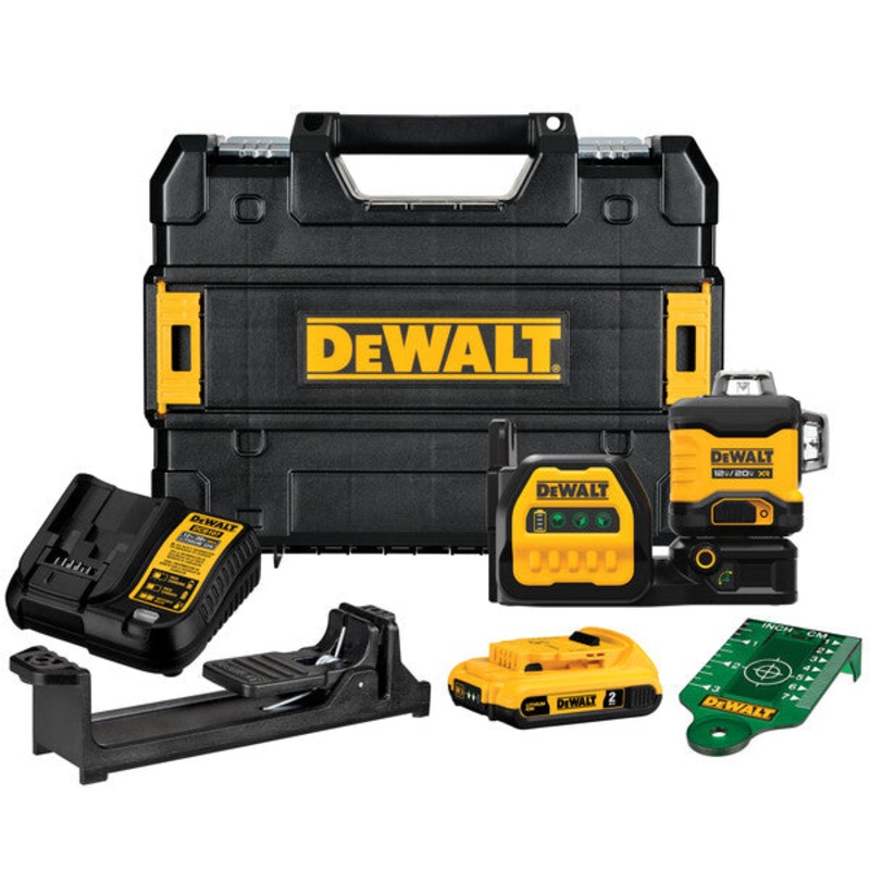DeWALT (DCLE34030G) 20V 3x360 Green Laser with Battery and Charger
