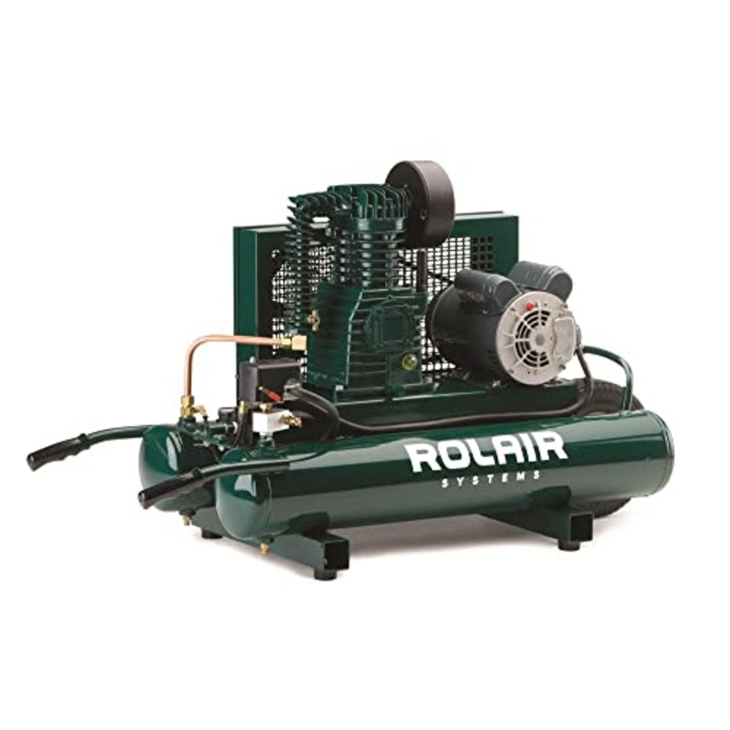 Rolair 9-Gallon Twin Tank Compressor with Dual Controls