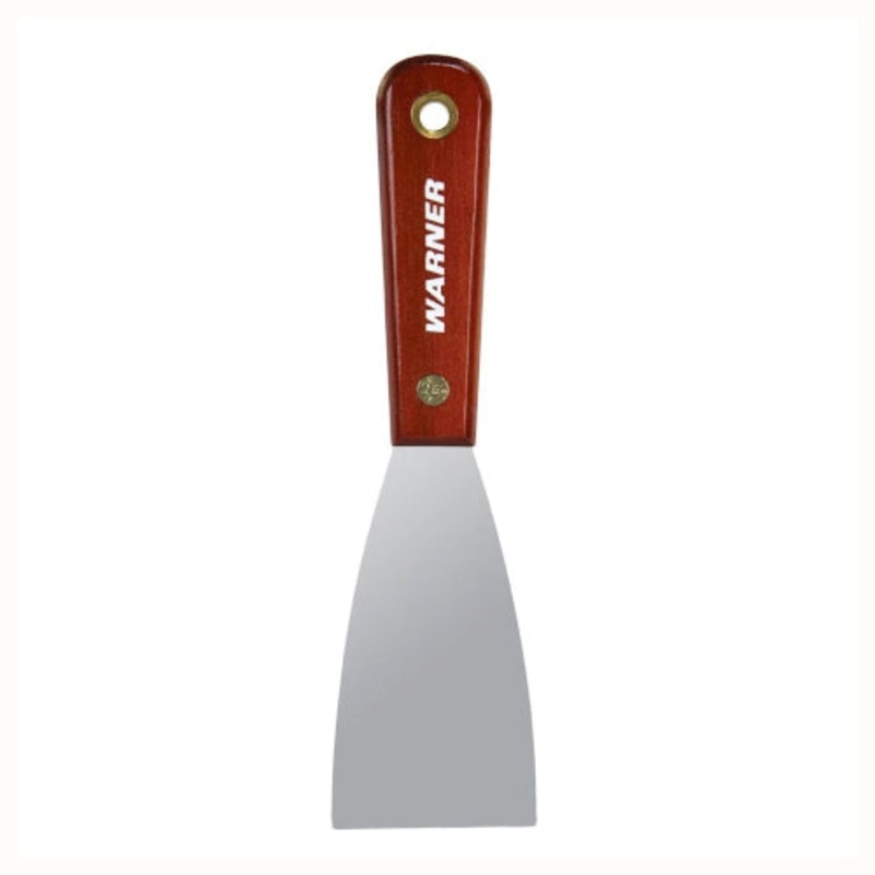 Warner 2" Flex Putty Knife, Carbon Steel, Rosewood Handle, Multicolor