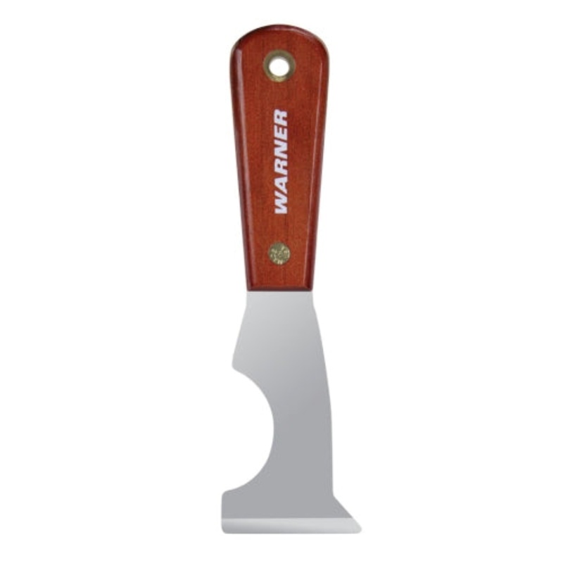 Warner Manufacturing 5-in-1 Painter's Tool, Rosewood Handle, Carded, 080", 1 Count (Pack of 1)