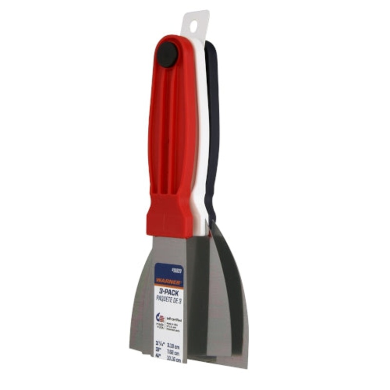Warner Manufacturing DIY Flex Putty Knife 3-Pack (1-1/4", 3" & 4")