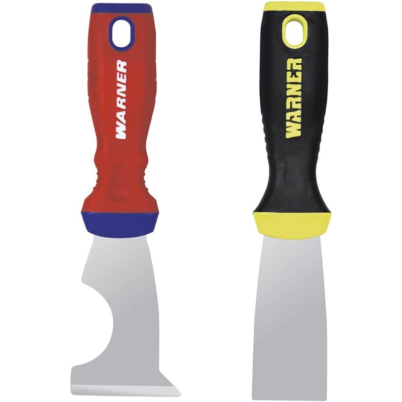 Warner Manufacturing Pro Grip Series Painters Combo Pack, 5-in-1 & 1-1/2 Full Flex Putty Knife, Pro Paint, 1.5 Inch & 5-1 Tool