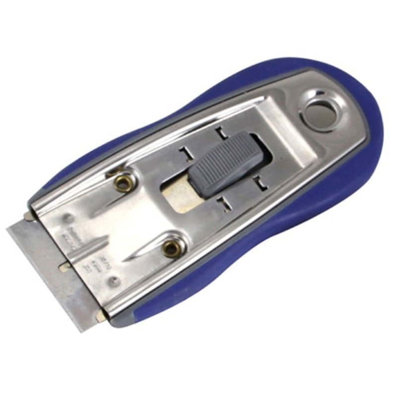 Warner Manufacturing Soft Grip Safety Scraper, w/1 Single Edge Blade