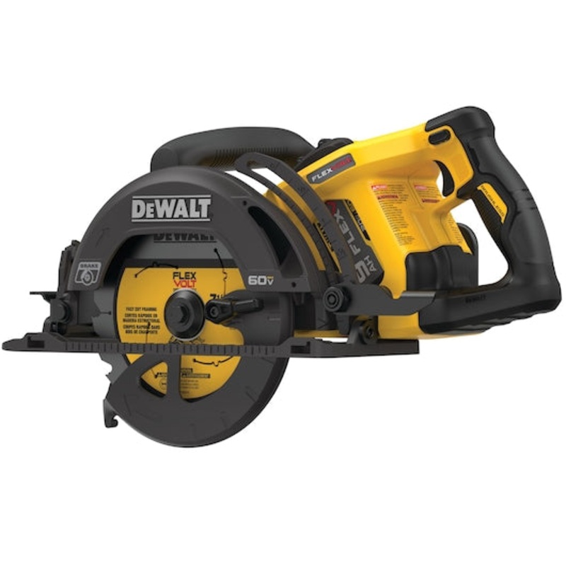 DeWALT DCS577X1 60V MAX FlexVolt 7-1/4 In. Cordless Worm Drive Style Saw 9.0Ah Battery Kit