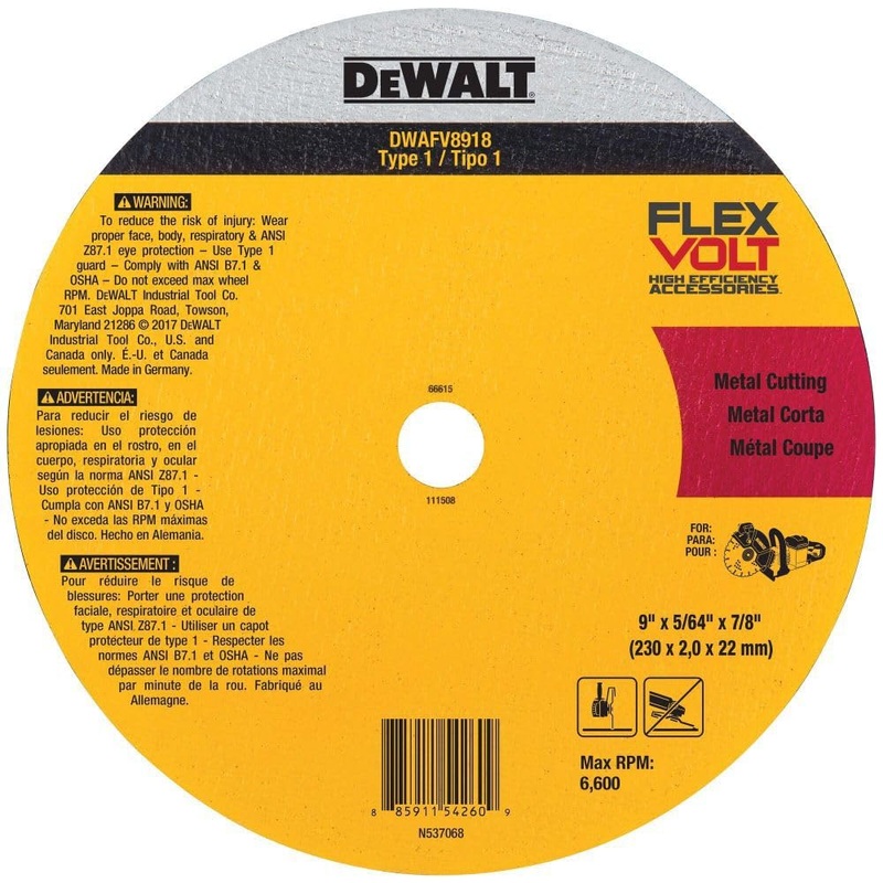 DeWALT (DWAFV8918) 9 In. x 5/64 In. x 7/8 T1 FLEX