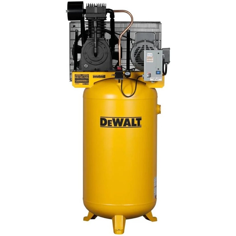 DeWALT (DXCMV7518075) 7.5 HP 80 Gallon Oil-Lube Stationary Air Compressor with WEG Motor