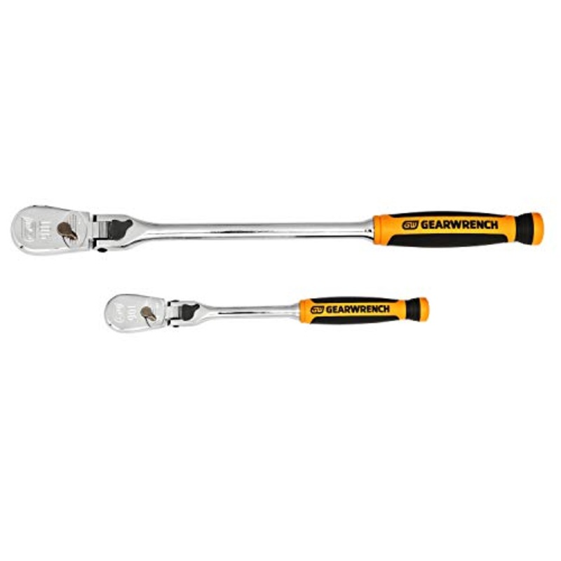 GEARWRENCH 2-Piece 1/4"- 3/8" Drive Flex Head Teardrop Ratchet set