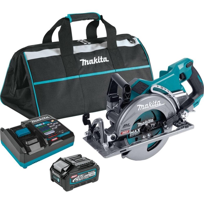 Makita 40V Max XGT 7-1/4 In. Circular Saw Kit Rear Handle