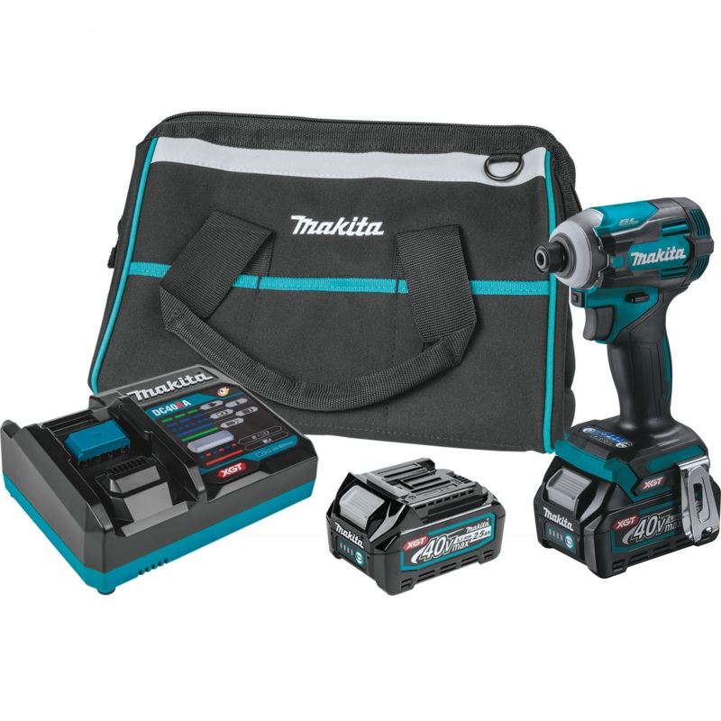 Makita (GDT01D) 40V MAX XGT Brushless Cordless 4-Speed Impact Driver Kit (2.5Ah)