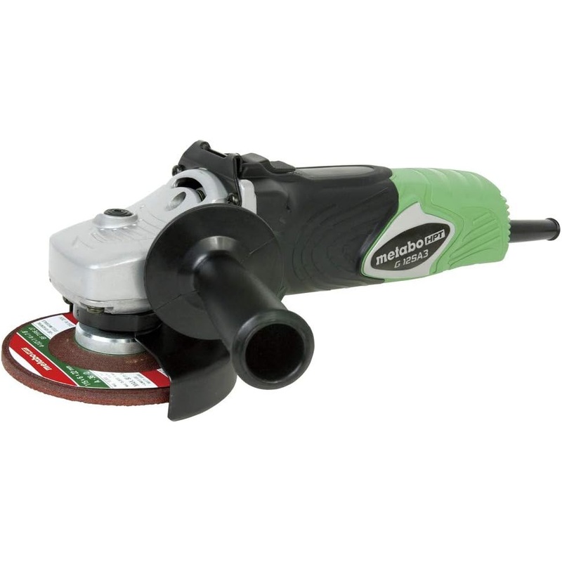 Metabo HPT Angle Grinder, 4-1/2 In., 8-Amp, AC/DC, Top Switch (G12SA3)