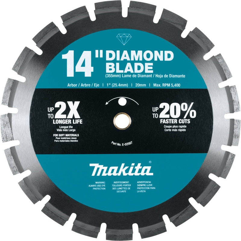 14" Diamond Blade, Segmented, Soft Material