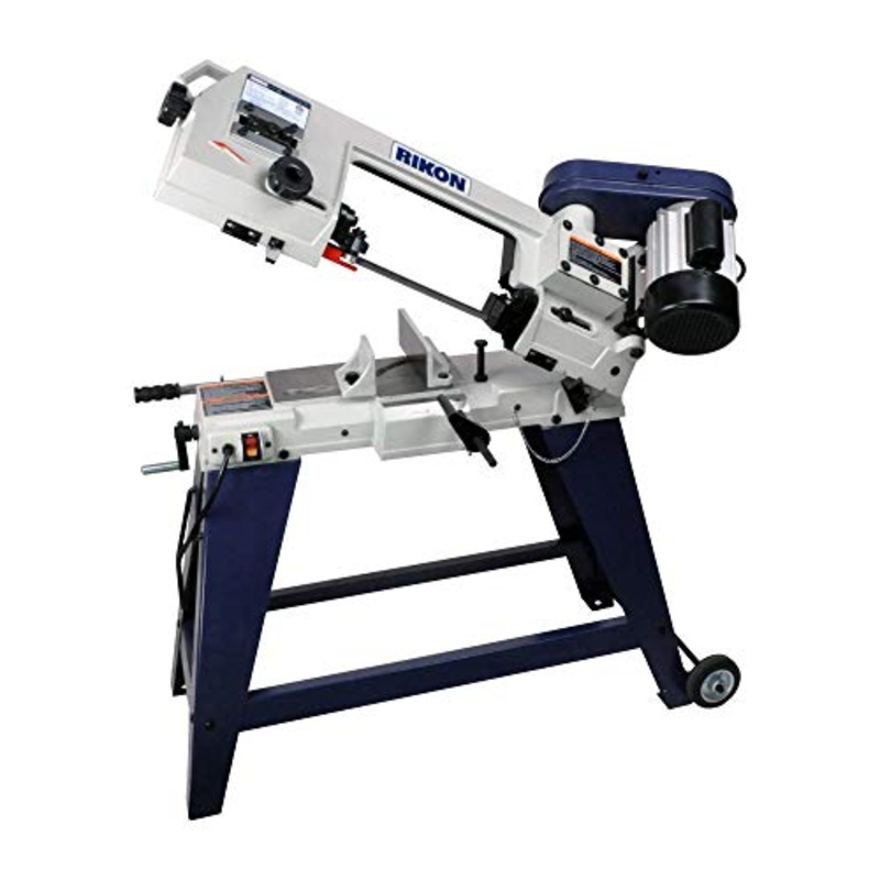 RIKON Power Tools Horizontal and Vertical 4 In. x 6 In. Metal Cutting Bandsaw with powerful 3/4 HP Motor, Built-in Vise Clamps and Three Blade Speeds - 80, 120 and 180 FPM